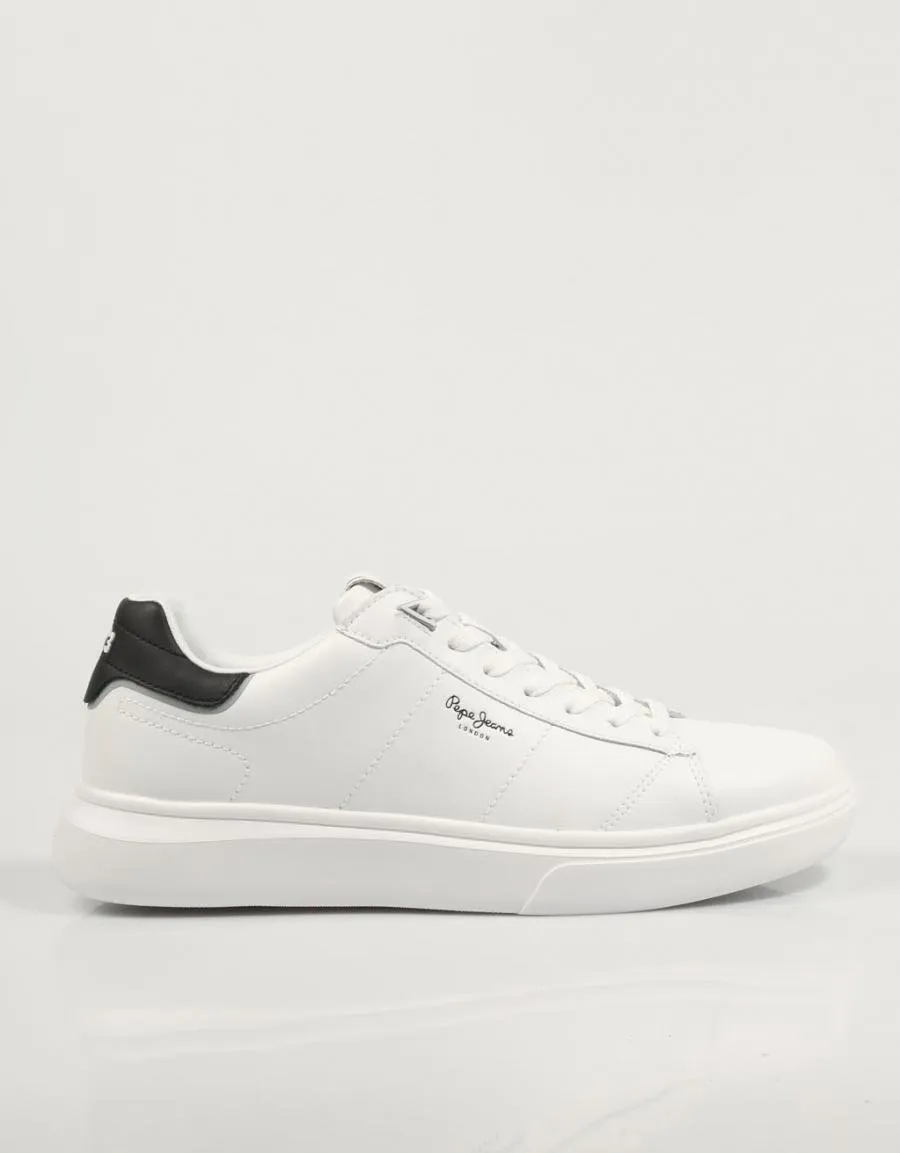  baskets PEPE JEANS Eaton Basic Pms30981 en Blanc 83095