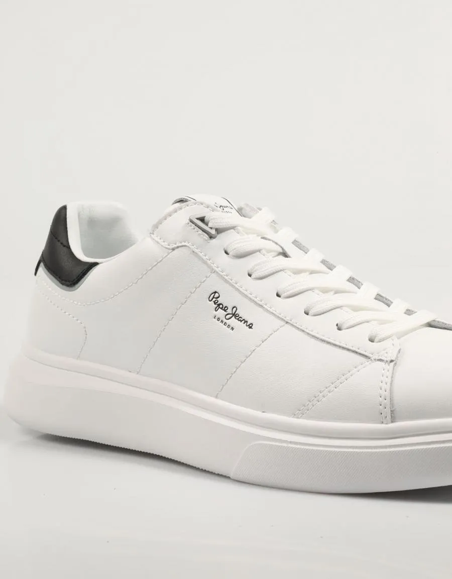  baskets PEPE JEANS Eaton Basic Pms30981 en Blanc 83095