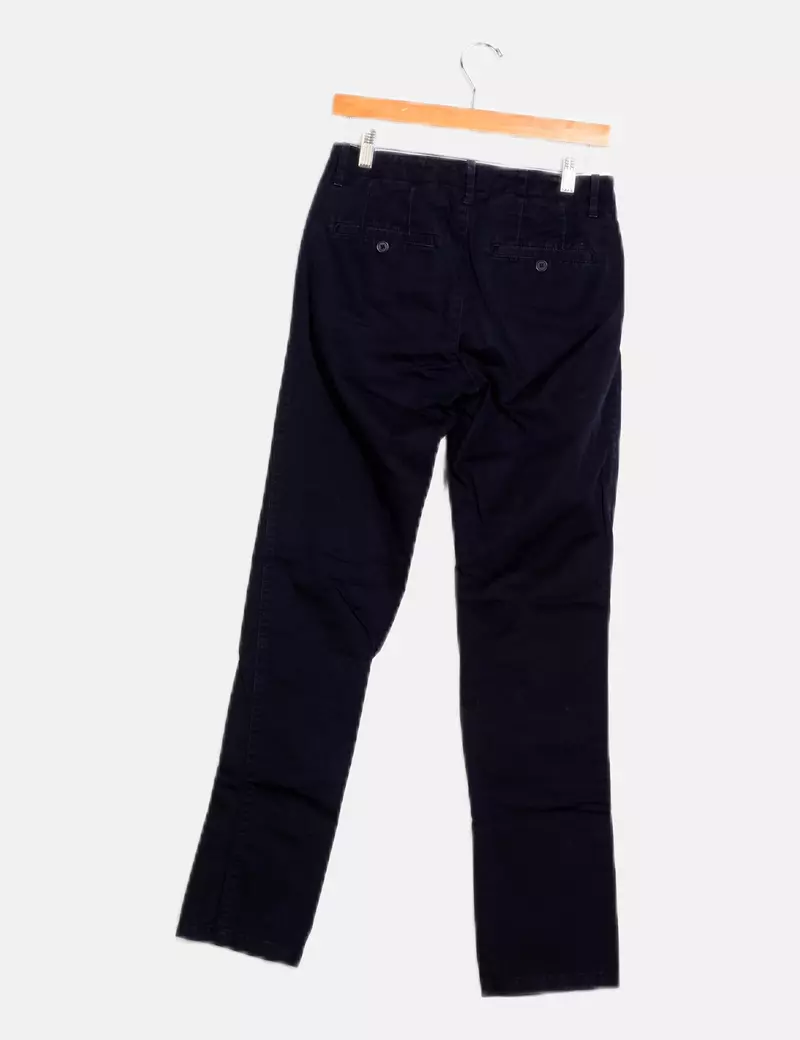 Benetton Pantalón chino azul marino