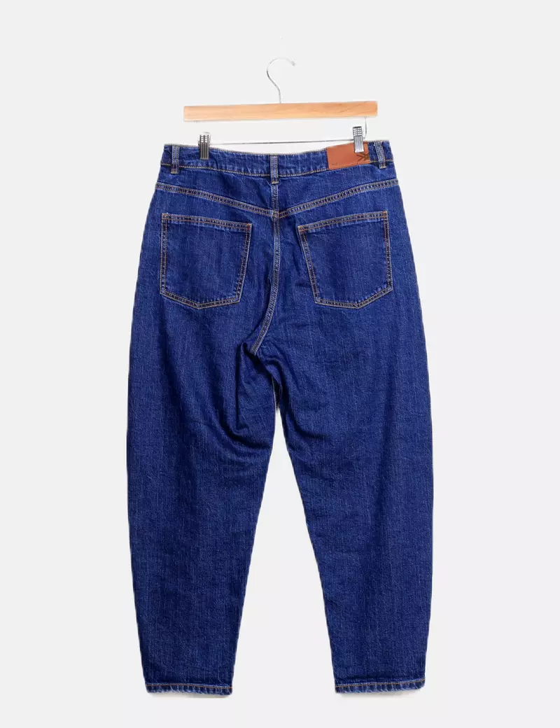 Benetton Pantalón denim azul oscuro