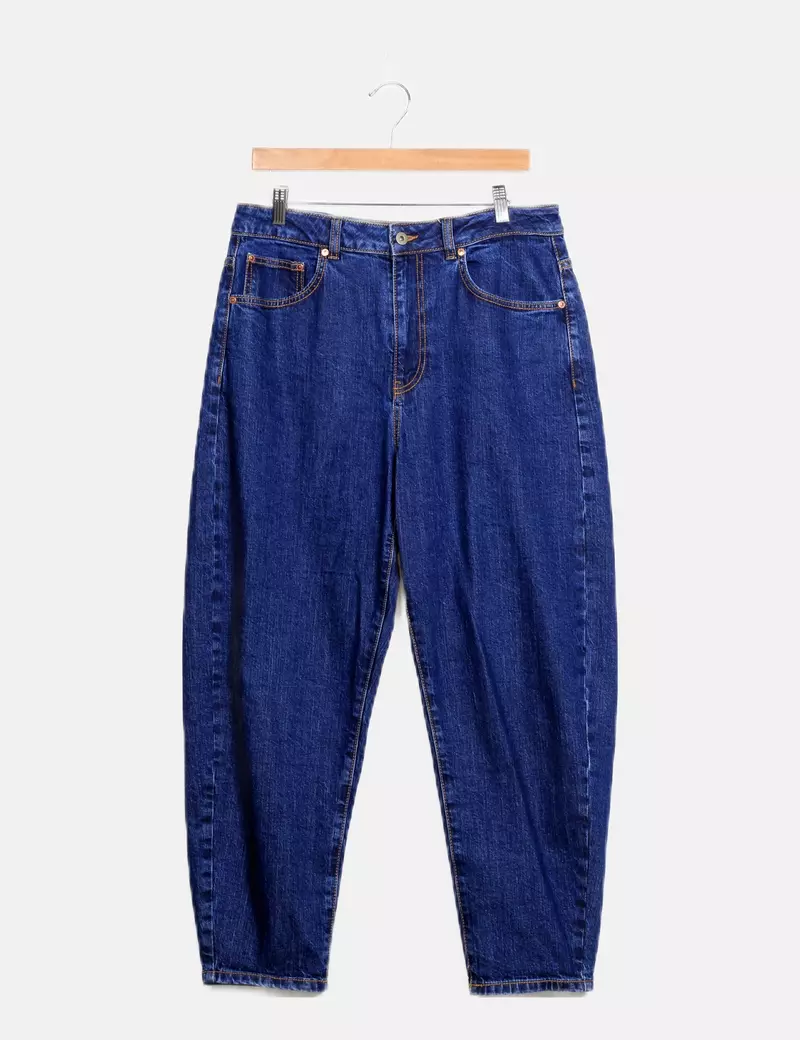 Benetton Pantalón denim azul oscuro