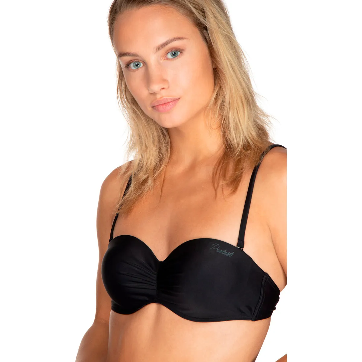 Bikini Mujer Mm Deelite Bcup Bandeau Bkn To Protest Negro