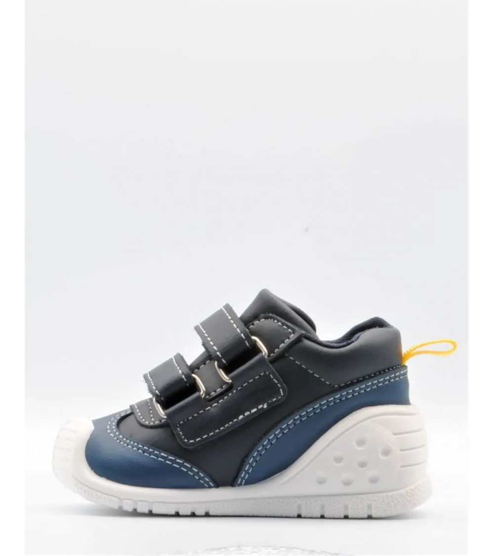 BOTITA BEBÉ TITANITOS HELDER VELCRO MARINO