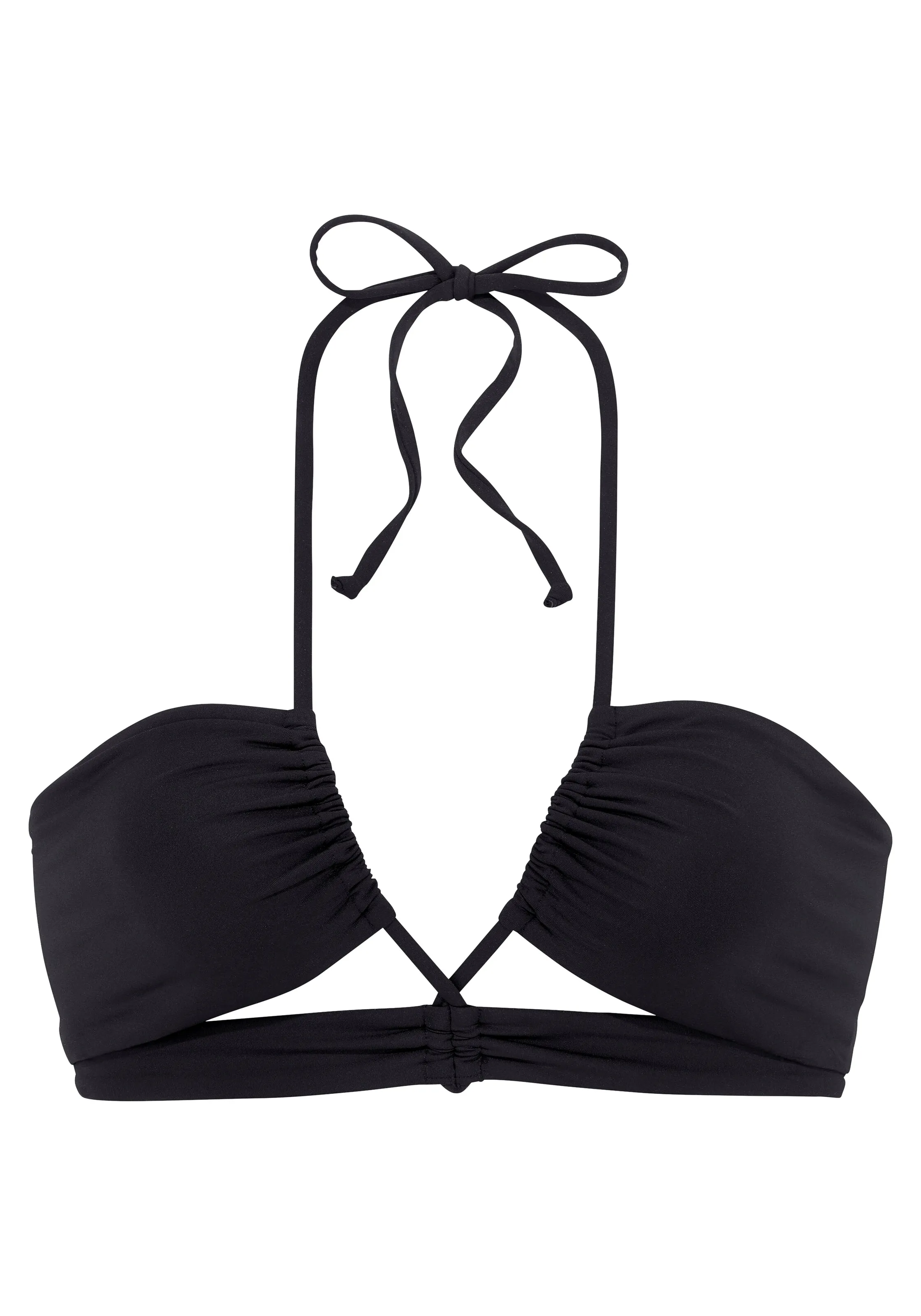 Bustier Top de bikini s.Oliver en Negro