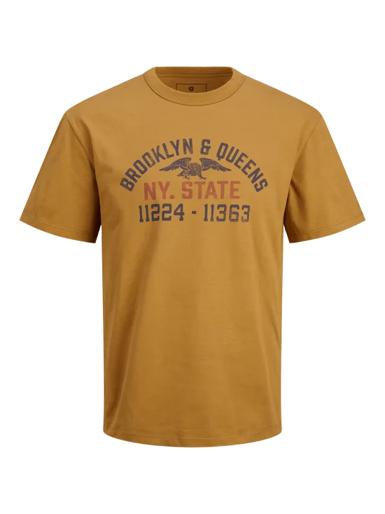 Camiseta estampada amarilla - JPRBLUBILLY