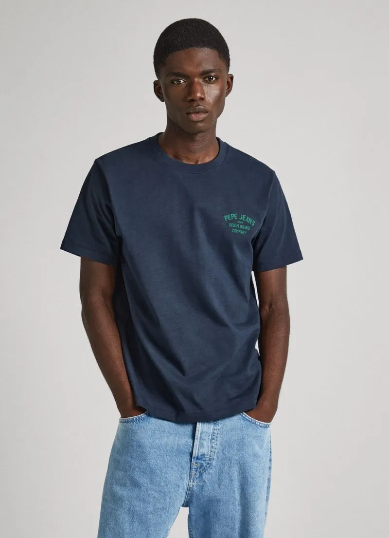 Camiseta Pepe Jeans para Hombre Regular Cave Color Dulwich Blue