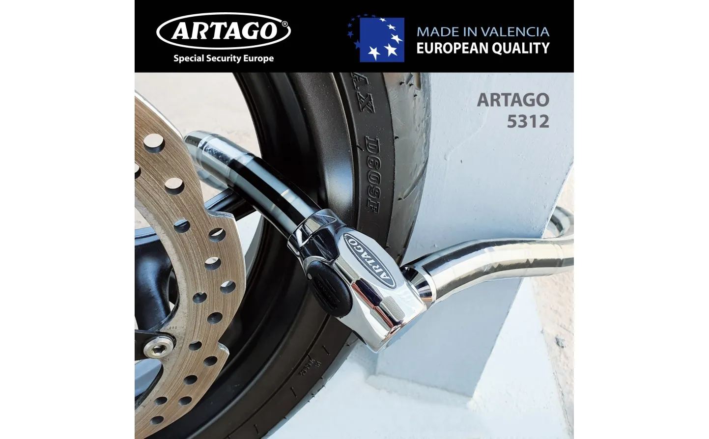 Candado Moto Articulado Artago 53 100 Cm |5310|