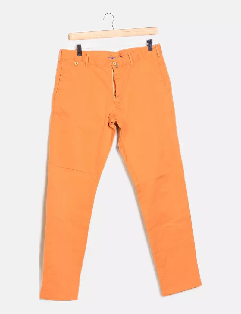 Massimo Dutti Pantalón naranja chino