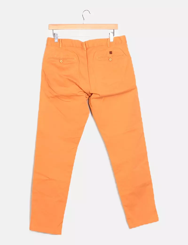 Massimo Dutti Pantalón naranja chino