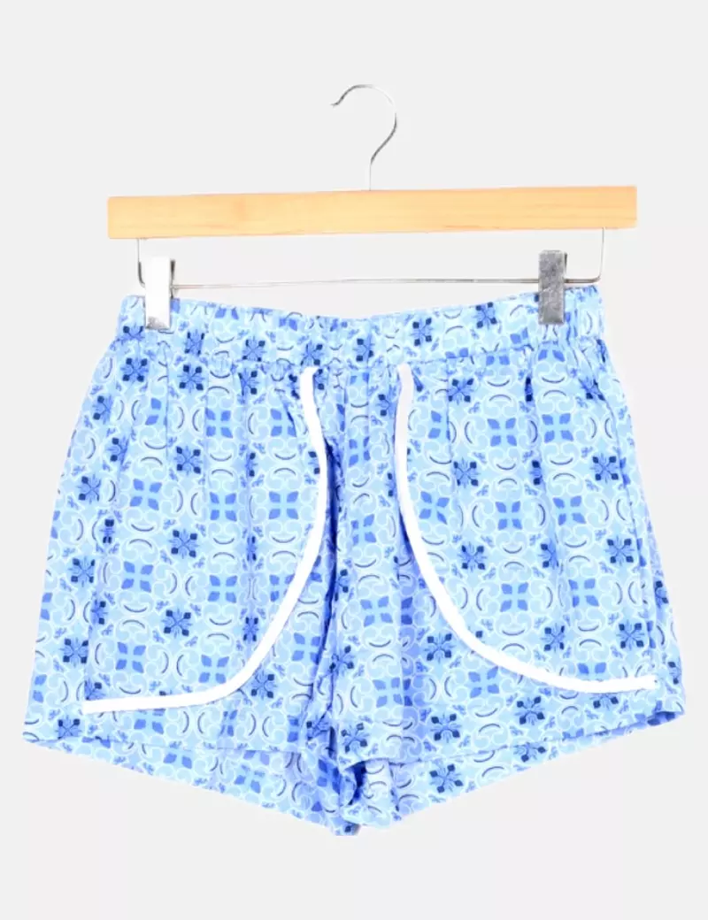 Mayoral Pantalón celeste estampado corto