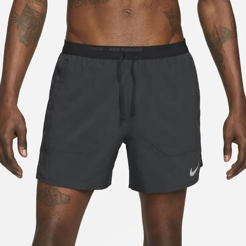 Nike Hombre Shorts Dri-Fit Stride 5in Brief-Lined Shorts Negro 