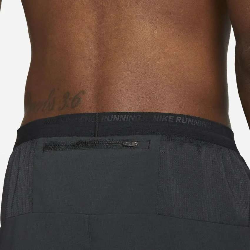 Nike Hombre Shorts Dri-Fit Stride 5in Brief-Lined Shorts Negro 