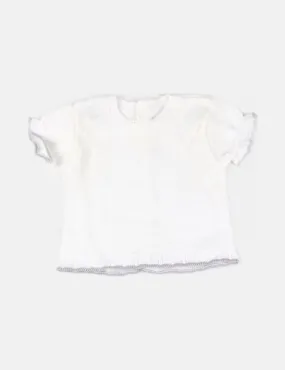 NoName Jersey de punto blanco