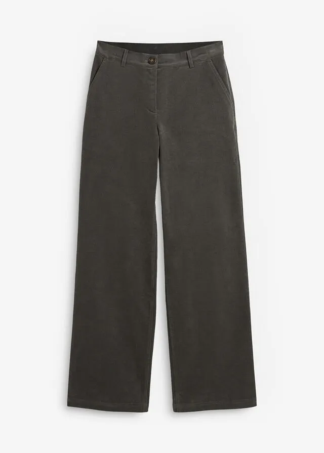 Pantalón de pana Gris oscuro