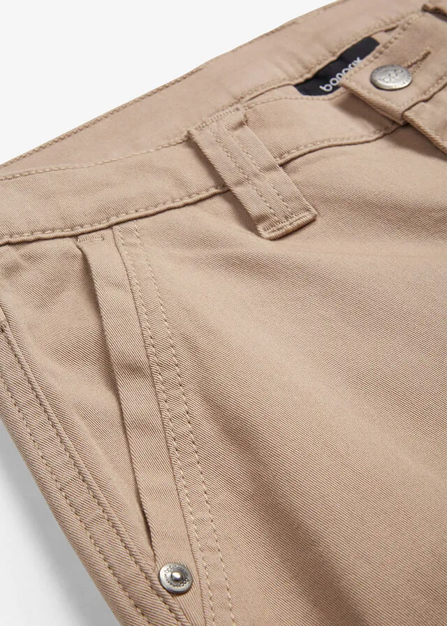 Pantalón de sarga beige-kaki