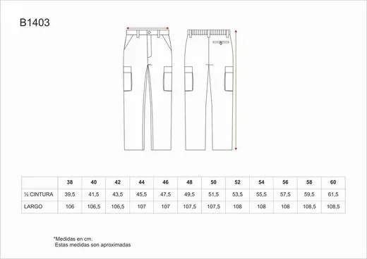 Pantalón Elástico en cintura multibolsillos Verde