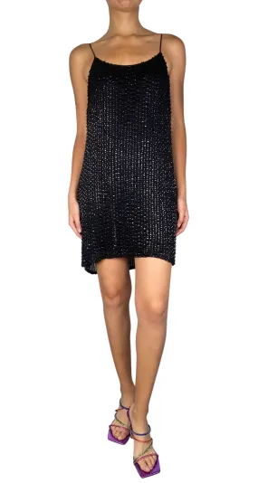 PARKER Vestido Con Mostacilla