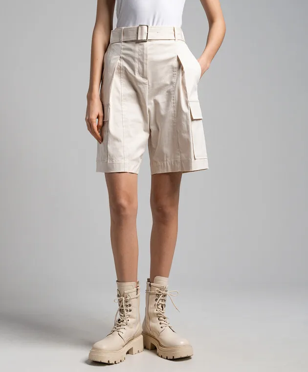 Peserico Beige cargo shorts