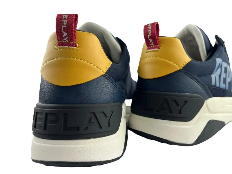 Replay | Tenis / sneakers con cordones hombre marino Texas