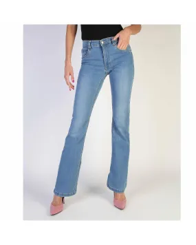 Richmond Solid Colour Jeans with Zip Fastening and Stud Details