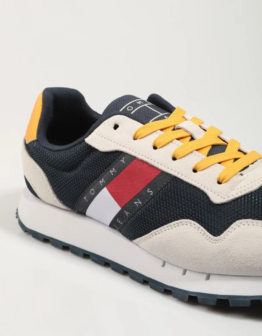  sapatilhas TOMMY HILFIGER Tommy Jeans Retro Runner Mix en Azul marinho 78570