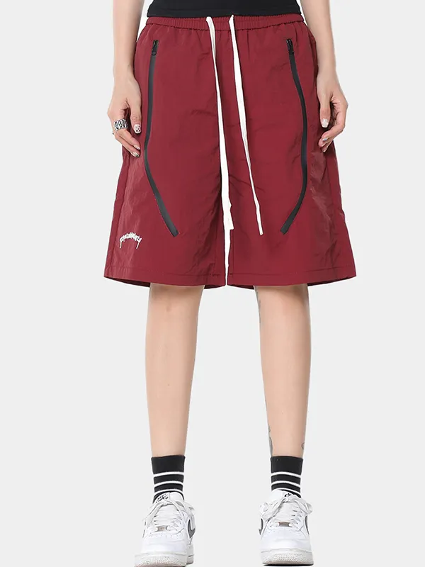 Shorts cargo con bolsillo de color liso