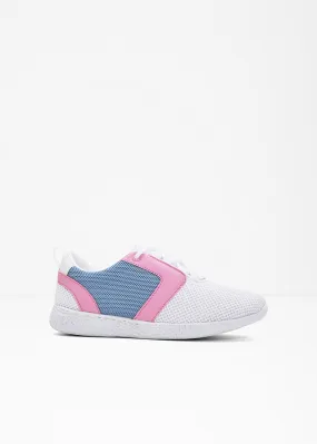 Sneakers bajos Blanco-beige-azul claro-rosa