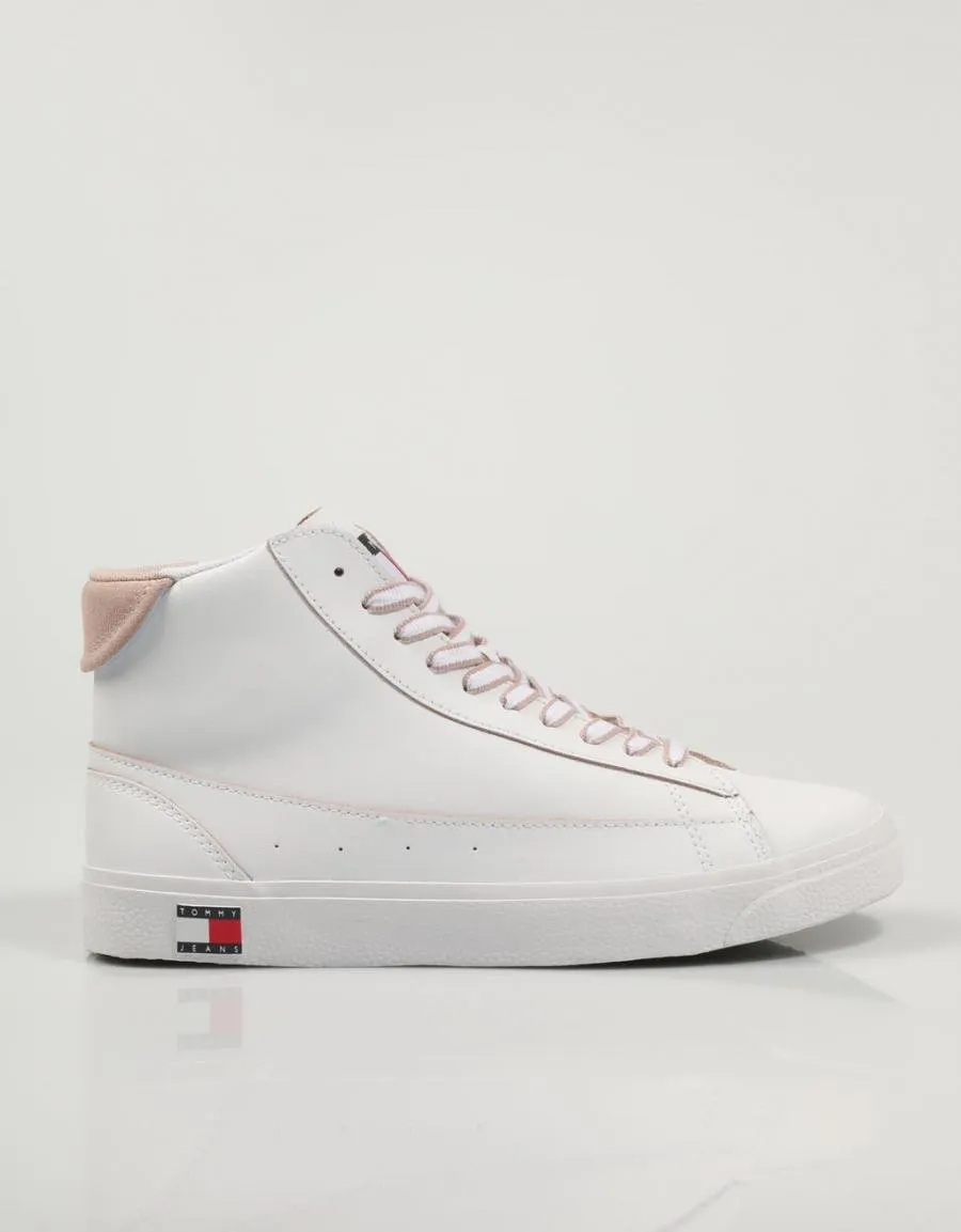  sneakers TOMMY HILFIGER Tommy Jeans Mid Leather Varsity en White 79905