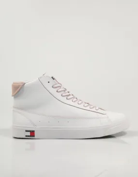  sneakers TOMMY HILFIGER Tommy Jeans Mid Leather Varsity en White 79905