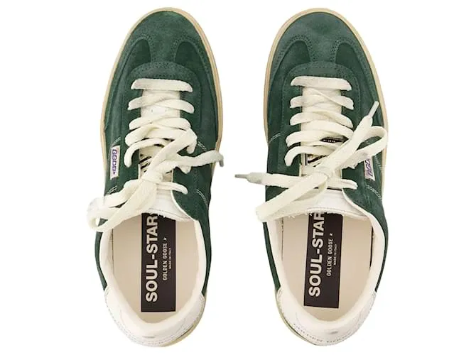 Soul Star Sneakers - Golden Goose Deluxe Brand - Cuero - Verde 