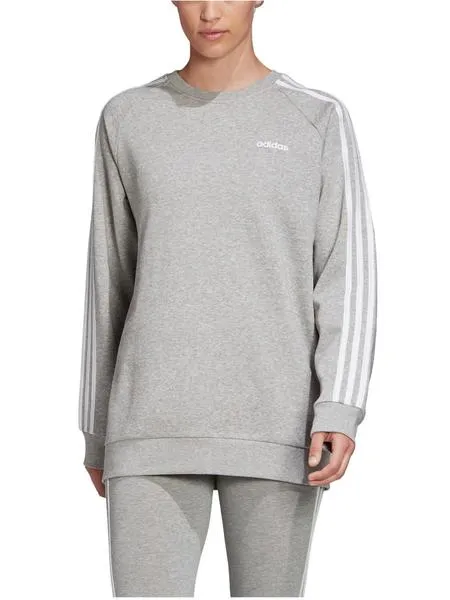 sudadera adidas basica gris mujer