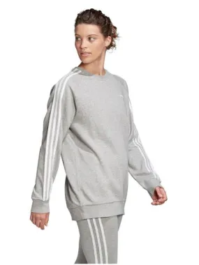 sudadera adidas basica gris mujer