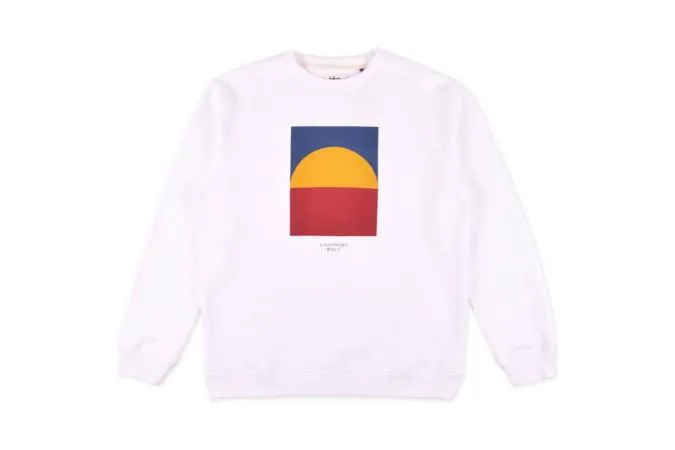 Sudadera Bolt Over The Horizon Crew Blanca 21WMASWE011W