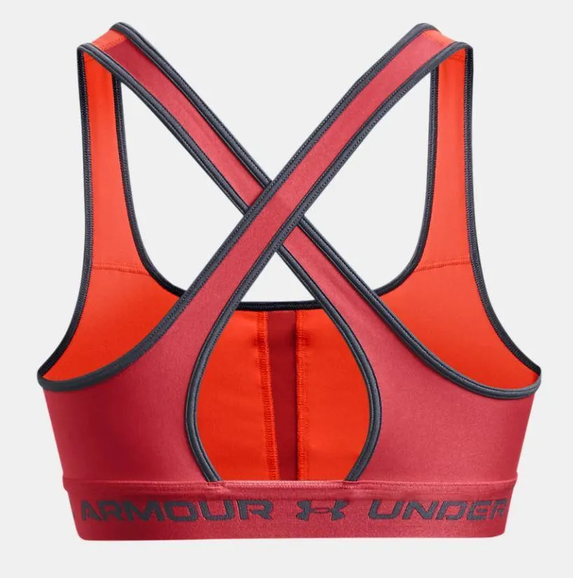 Sujetador Deportivo Under Armour Crossback Mid Bra Naranja