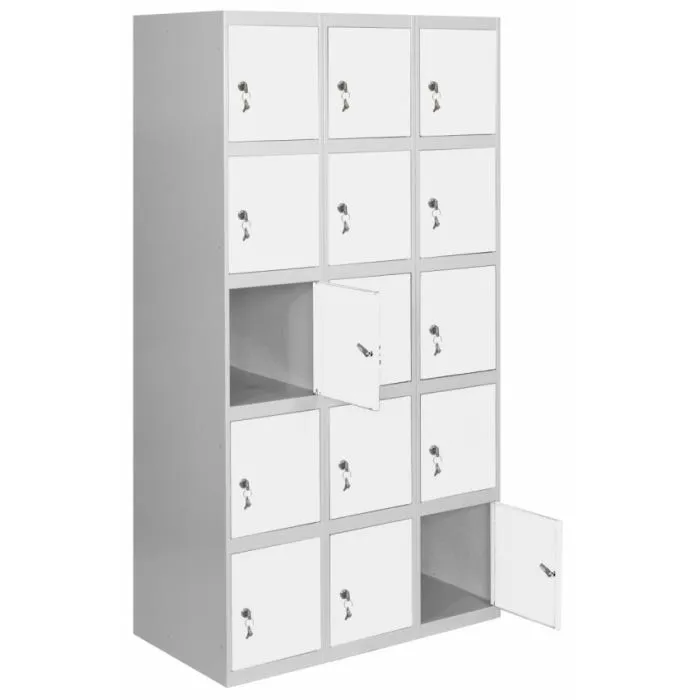 Taquilla profesional montada 3/15 180X120X50 Gris/Blanco Simonrack