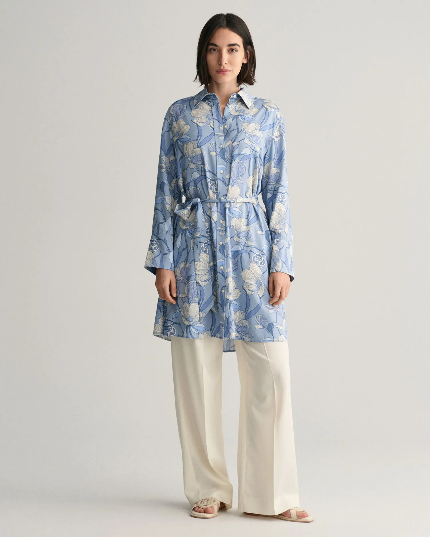 Vestido camisero Magnolia Print