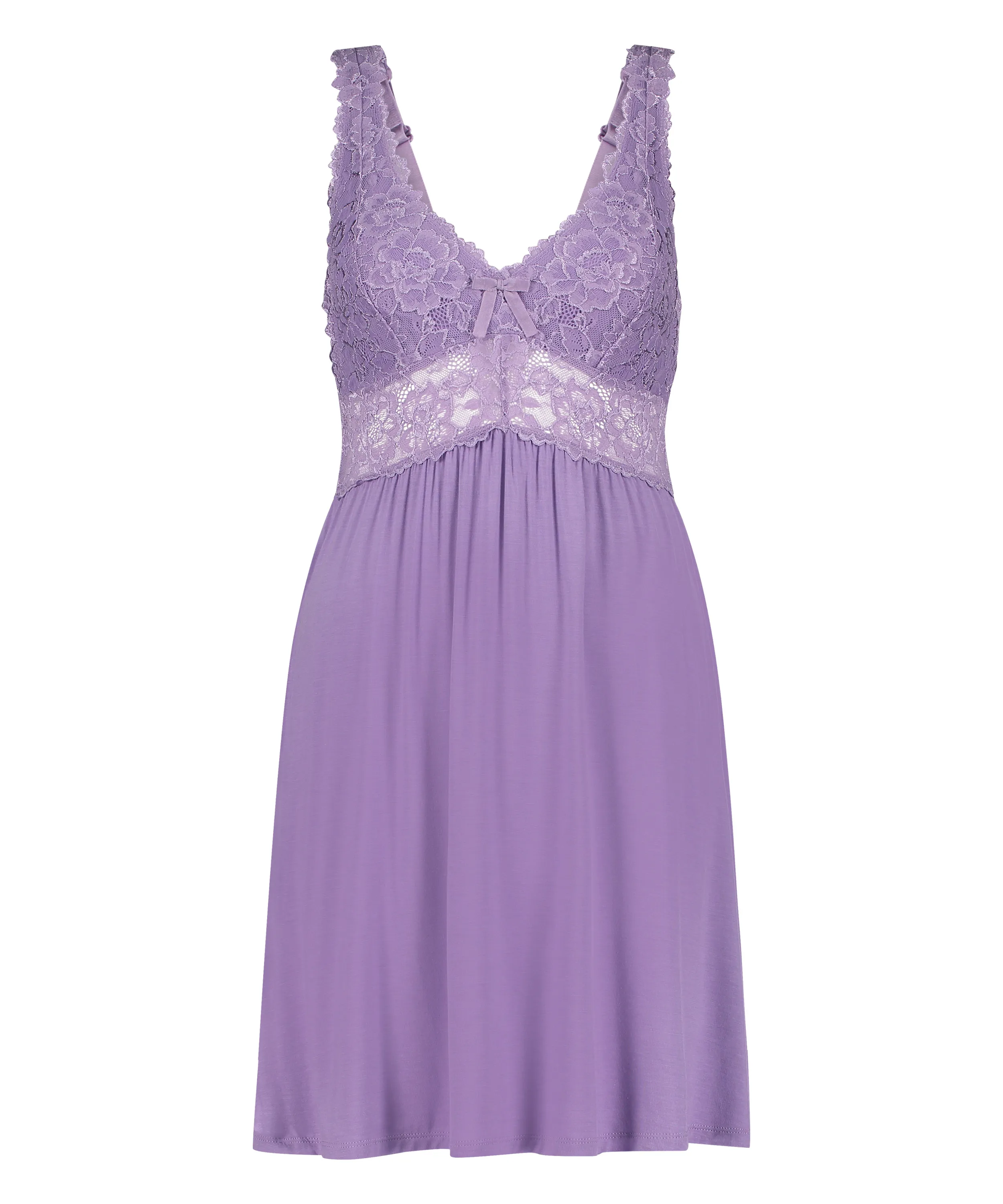 Vestido lencero Nora Lace - Morado