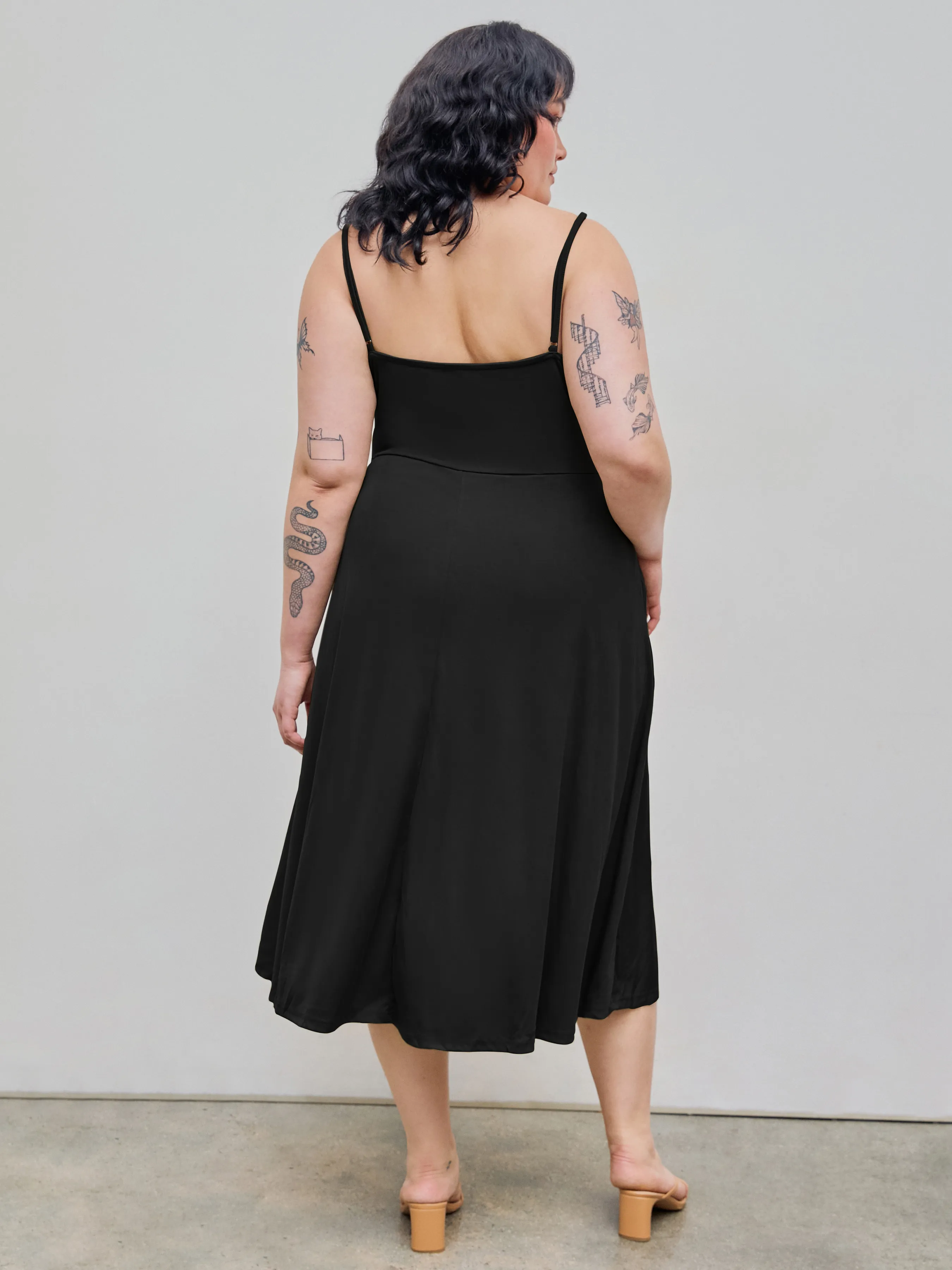 Vestido Maxi Cami Liso Curvy